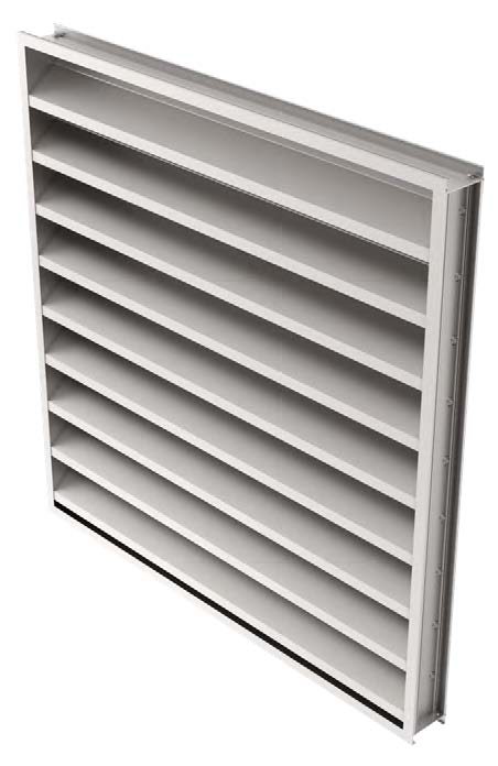 AUTOMATIC EXHAUST DUAL COMBINATION LOUVER DAMPER:445RBED