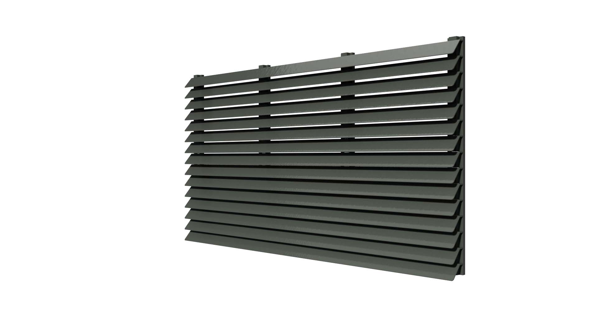 Wind Driven Rain Resistant Stationary Louver Extruded Aluminum5RRSV